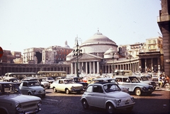 Olaszország, Nápoly, Piazza del Plebescito, San Francesco di Paola-templom (Basilica reale pontificia di San Francesco di Paola)., 1973, Dr. Iván Zoltán, színes, Fortepan #263026