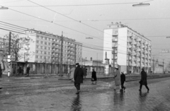 Magyarország, Budapest XIII., a Váci út Dráva utca - Pulszky utca közötti szakasza., 1963, Szűcs Attila, Budapest, sínpálya, Fortepan #263171