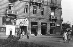 Magyarország, Budapest XIII., Szent István körút 16. számú ház, Tanács Mozi a Ditrói Mór (Aczél) utca sarkán., 1963, Szűcs Attila, Budapest, moziműsor, filmplakát, Fortepan #263172