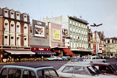 Belgium, Liège, Place des Guillemins, szemben a Hotel de la Couronne., 1963, dr. Lehel Csaba és Jenő, colorful, Fortepan #263215