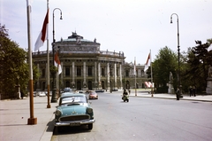 Austria, Vienna, Várszínház (Burgtheater)., 1961, Fortepan/Album074, colorful, scooter, Fortepan #263284