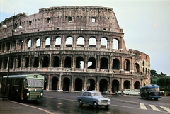 Italy, Rome, Piazza del Colosseo, Colosseum., 1961, Fortepan/Album074, colorful, bus, Fortepan #263286