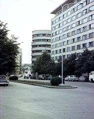 Románia, Bukarest, Strada Știrbei Vodă., 1965, Fortepan/Album074, panelház, színes, Fortepan #263313