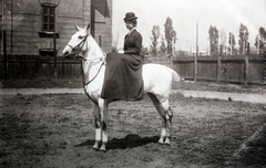 1912, Zichy kúria, Zala, women's saddles, Fortepan #263894