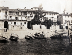 Olaszország, Isola dei Pescatori, csónakok a Lago Maggiore partján., 1911, Zichy kúria, Zala, csónak, halászat, Fortepan #263926