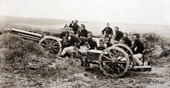 1906, Zichy kúria, Zala, cannon, ordnance, artillery, manoeuvre, soldier, Fortepan #263959