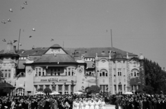 Magyarország, Győr, Radó-sziget, Kioszk., 1938, Nagy István, Nagy József, Fortepan #264247