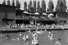 Hungary, Győr, strand., 1941, Nagy István, beach, Fortepan #264481