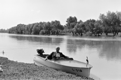 1941, Nagy István, shore, motorboat, Fortepan #264505