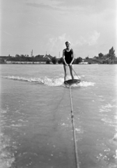 1941, Nagy István, water ski, Fortepan #264510