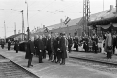 Hungary, Hegyeshalom, vasútállomás, Wilhelm Miklas osztrák szövetségi elnök és feleségének díszes fogadtatása Budapestre történő utazásuk alkalmával., 1941, Nagy István, Fortepan #264567