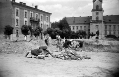 Poland, Rzeszów, plac Śreniawitów, jobbra a Lubomirski-kastély., 1942, Ladinek Viktor, armband, Fortepan #264660