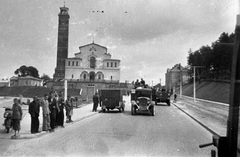 Ukrajna, Lviv, vulicja Licsakivszka (Oststrasse), balra a Boldogságos Szűz Mária oltalmának temploma., 1942, Ladinek Viktor, Zisz 5, Fortepan #264663