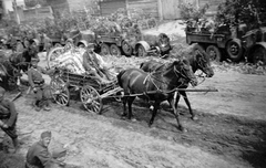 1942, Ladinek Viktor, keleti front, szekér, Rába 38M Botond, Fortepan #264716