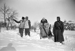 Oroszország, a 3. honvéd gépkocsizó lövészzászlóalj katonái., 1943, Ladinek Viktor, szőrme mellény, Fortepan #264759