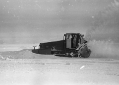 1947, Horváth József, snow plough, snowblower, Peter-brand, Swiss brand, Fortepan #264847