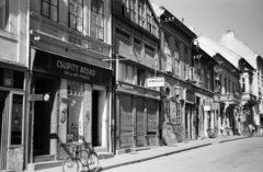 Serbia, Novi Sad, ulica Svetozara Miletića (ekkor Kossuth Lajos utca)., 1941, Horváth József, street view, bicycle, Fortepan #265006