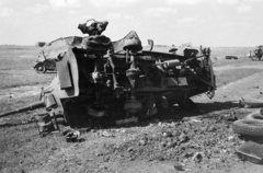 Ukraine, 1941, Horváth József, armoured car, wreck, eastern front, Fortepan #265218