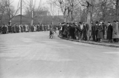 Magyarország, Népliget, Budapest X., kismotoros Nagydíj 1941. március 16-án., 1941, Horváth József, Budapest, versenymotor, bámészkodás, motorverseny, Fortepan #265522