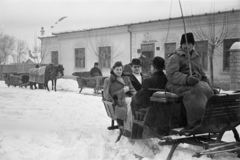 1941, Horváth József, Best of, szánkó, Fortepan #265559