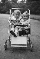 1938, Horváth József, baby carriage, kids, Fortepan #265872