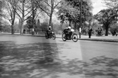 Magyarország, Népliget, Budapest X., Magyarország Motorkerékpár Nagydíja, a motorverseny résztvevői., 1937, Horváth József, motorverseny, motorkerékpár, Budapest, Fortepan #266030