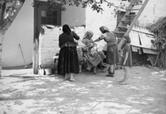 1936, Horváth József, newborn, breast-feeding, folk costume, barefoot, Fortepan #266089