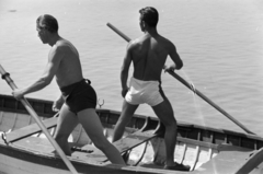 1942, Vízkelety László, strong, paddling, boat, Fortepan #266223