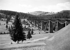 Ukrajna, Oporzec, vasúti viadukt., 1939, Vízkelety László, viadukt, Fortepan #266347