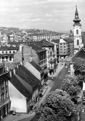 Magyarország, Budapest I., Fő utca a Batthyány tér felől a Csalogány utca felé nézve., 1954, Fortepan, forgalom, utcakép, Budapest, Fortepan #26649