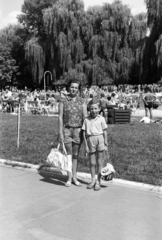 Magyarország, Miskolc,Miskolctapolca, strandfürdő., 1960, Ábrahám Katalin és László, strand, Fortepan #266580