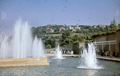 Magyarország, Budapest I., Krisztina körút, park a Kőműves lépcső közelében, 1943, Ábrahám Katalin és László, Budapest, színes, Fortepan #266728