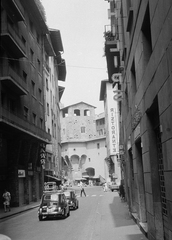 Olaszország, Firenze, Via de' Guicciardini, szemben a Torre dei Mannelli., 1970, Vimola Károly, Fortepan #266915