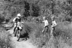 1980, Pluhár Gábor, motorcycle, competition, starting number, camera, motorcycle race, Fortepan #267011