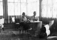 Magyarország, Mátraháza, Pagoda Hotel étterme., 1937, Fortepan, kártyajáték, Fortepan #26707