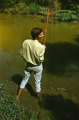 1978, Martos Gábor, fishing, back, colorful, Fortepan #267077