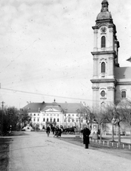 Magyarország, Kalocsa, Főszékesegyház, Érseki palota., 1940, Fortepan, barokk-stílus, katolikus, püspöki palota, székesegyház, Andreas Mayerhoffer-terv, Oswald Gáspár-terv, Fortepan #26713