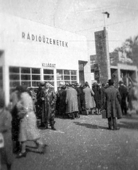 Magyarország, Városliget,Budapesti Nemzetközi Vásár, Budapest XIV., RÁDIÓÜZENETEK pavilonja., 1937, Fortepan, nemzetközi vásár, Budapest, Best of, Fortepan #26720