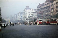 Czech Republik, Prague, Vencel tér (Václavské námestí) az ulica Štěpánská felöl., 1961, Ladinek Viktor, Fortepan #267250