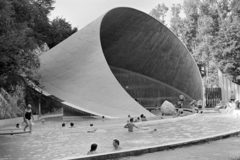 Hungary, Miskolc,Miskolctapolca, Barlangfürdő, Kagyló-medence., 1977, Szentkuthy Ibolya, bathing, Fortepan #267411