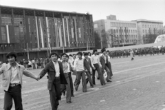 Hungary, Budapest XIV., Ötvenhatosok tere (Felvonulási tér), május 1-i felvonulás. Hazánkban tanuló külföldi diákok., 1978, Szentkuthy Ibolya, Budapest, Fortepan #267426