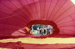 1979, Lorkó Fanni, hot air balloon, Fortepan #267585