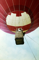 1983, Lorkó Fanni, colorful, hot air balloon, Fortepan #267594