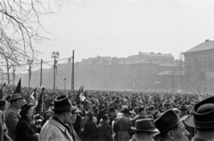 1958, Bolvári László, tömeg, Fortepan #267766