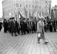 1958, Bolvári László, uniform, march, Fortepan #267845