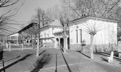 Hungary,Lake Balaton, Siófok, hajóállomás., 1955, UVATERV, boat station, Fortepan #2682