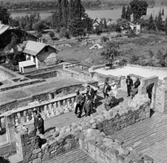 Hungary,Danube Bend, Visegrád, a Királyi Palota romjai. Középen Puja Frigyes külügyminiszter és Raúl Roa kubai külügyminiszter., 1974, Gárdos Katalin, Fortepan #268320