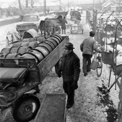 Magyarország, Szentendre, Vasúti Villasor (Vasútsor), a felvétel az ÁFOR háztartási tűzelőolaj árusító telepe előtt készült., 1973, Gárdos Katalin, Fortepan #268334