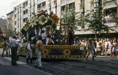 Hungary, Debrecen, Piac utca (Vörös Hadsereg útja), Virágkarnevál., 1975, Hajdu Richárd, Fortepan #268588