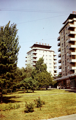 Ukrajna, Zaporizzsja, Szobornyij (Lenina) sugárút - Postova utca kereszteződéséből a Lamana utca irányába nézve., 1982, Irházi Sándor, Fortepan #268650